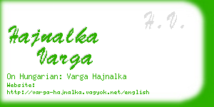 hajnalka varga business card